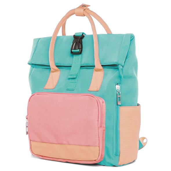 Рюкзак Hatber ORIGINAL Мятный 35х28х13см полиэстер 1 отделение 5 карманов , 